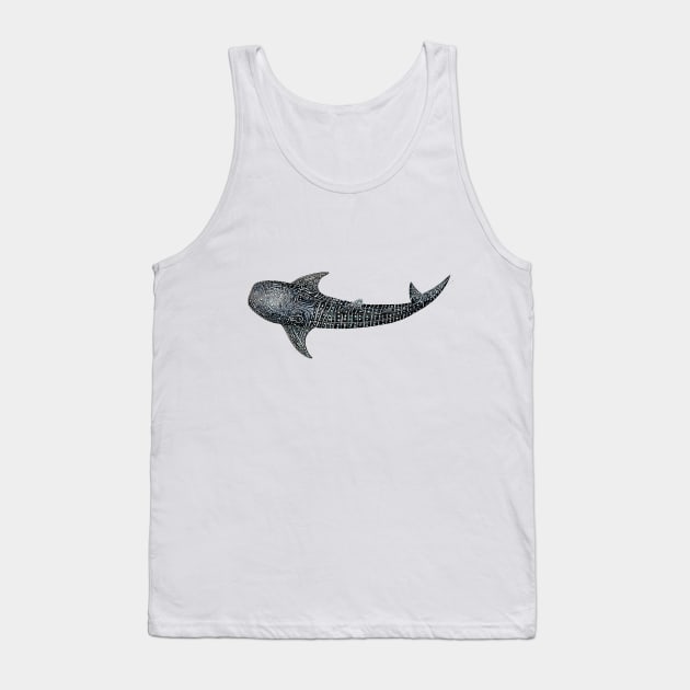 Whale shark Rhincodon typus for divers, animal lovers and fishermen Tank Top by chloeyzoard